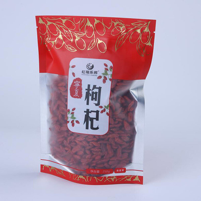 Các loại hạt thịt bò Giấy Kraft 50g Túi có thể phân hủy đứng lên có cửa sổ