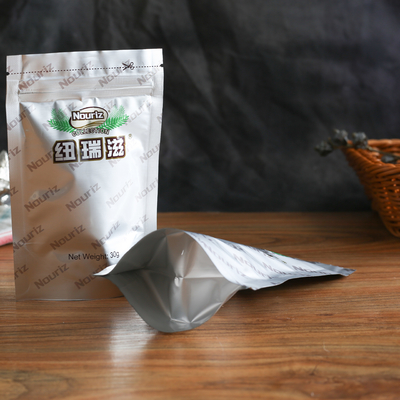 Matte ODM Zip Lock Stand Up Pouch BRC Resealable Paper Pouch