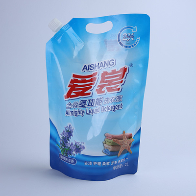 Túi chất lỏng có thể bơm lại được Bao bì bằng nhôm có vòi 60mic cho bột giặt