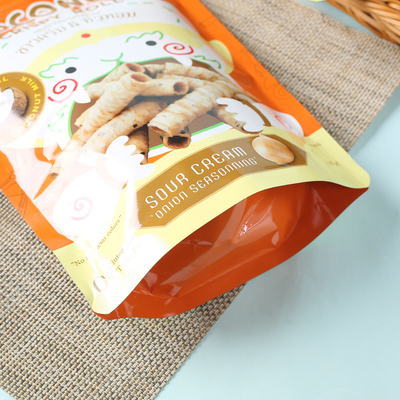 Túi đựng đứng in tùy chỉnh có khóa kéo cho Kẹo. Bánh quy, Bánh quy. Bao bì cà phê