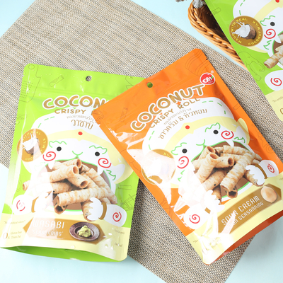 Túi đựng đứng in tùy chỉnh có khóa kéo cho Kẹo. Bánh quy, Bánh quy. Bao bì cà phê