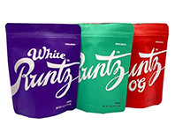 3.5g Runtz  Túi bao bì in tùy chỉnh Đứng lên Túi Mylar cho cỏ y tế