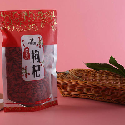 Các loại hạt thịt bò Giấy Kraft 50g Túi có thể phân hủy đứng lên có cửa sổ