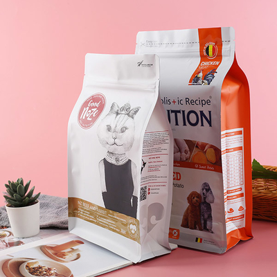 Đáy lá nhôm Gussised Zip Lock 50mic Pet Treat Bao bì Bao bì Điều trị cho Chó tùy chỉnh
