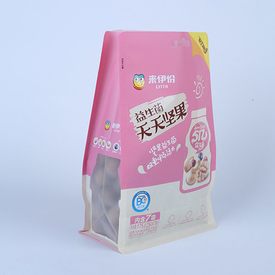 Túi đựng dây kéo dưới đáy phẳng bằng nhựa 60mic