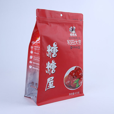 Bao bì túi đáy phẳng VMPET Bao bì thanh trượt có thể uốn lại  Túi nhựa đáy phẳng đáy bên