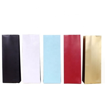 Túi giấy nhôm in 12oz Bốn niêm phong Túi đựng cà phê Gusset bên hông