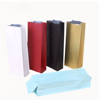 Heat Quad Side Side Gusset Aluminium Foil đứng Túi một chiều Van khử khí