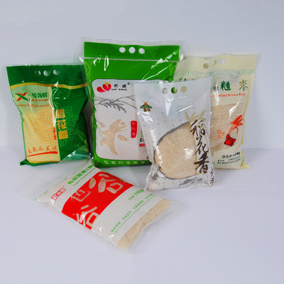 Túi nhựa chân không Nylon 5 Kg Túi đóng gói gạo 1kg 2kg Có thể phân hủy sinh học Túi đứng lên