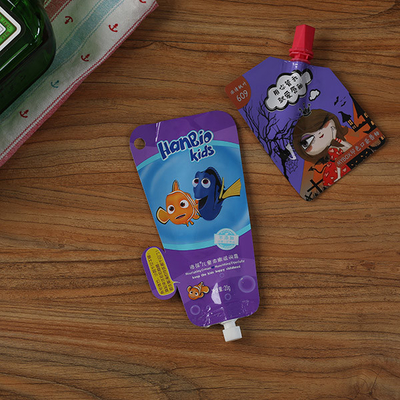 Lip Glaze Mascara Spout Pouch Bao bì Túi mỹ phẩm màu hồng