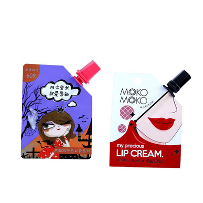 Hộp trang điểm bằng nhôm 10mm Túi có vòi Bao bì mỹ phẩm Mascara và môi có cọ
