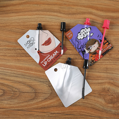 60mic Biodegradable Spout Pouch Eyeliner Holographic Stand Up Pouch kèm cọ
