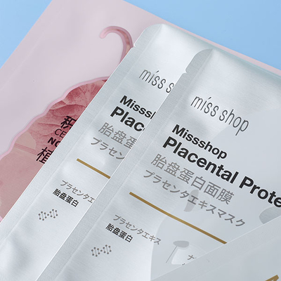 Mặt nạ mặt nạ Bao bì mỹ phẩm Túi bao bì lá nhôm 60mic kim loại