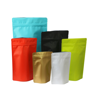 Matte Black Stand Up 50g 100g Bao bì giấy nhôm Doypack Mylar Storage Zip Lock Food