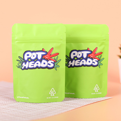 Holographic Mylar Zipper Stand Up Pouch In ống đồng