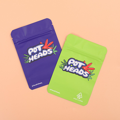 Holographic Mylar Zipper Stand Up Pouch In ống đồng