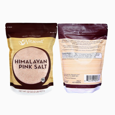 Nhà máy tùy chỉnh In Zipper Đứng lên Túi Mylar Túi muối biển 2KG Đóng gói  Túi